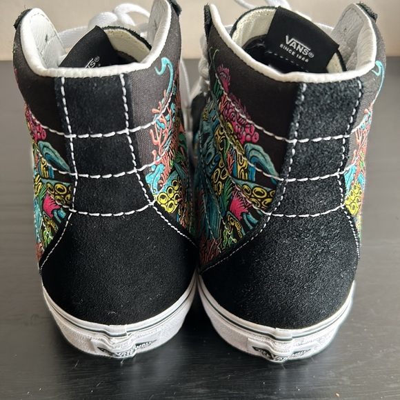 VANS SK8-HI BLACK UNDERWATER SHOES SIZE MENS 6.5, WOMENS 8 EXCELLENT CONDITION - Picture 7 of 12